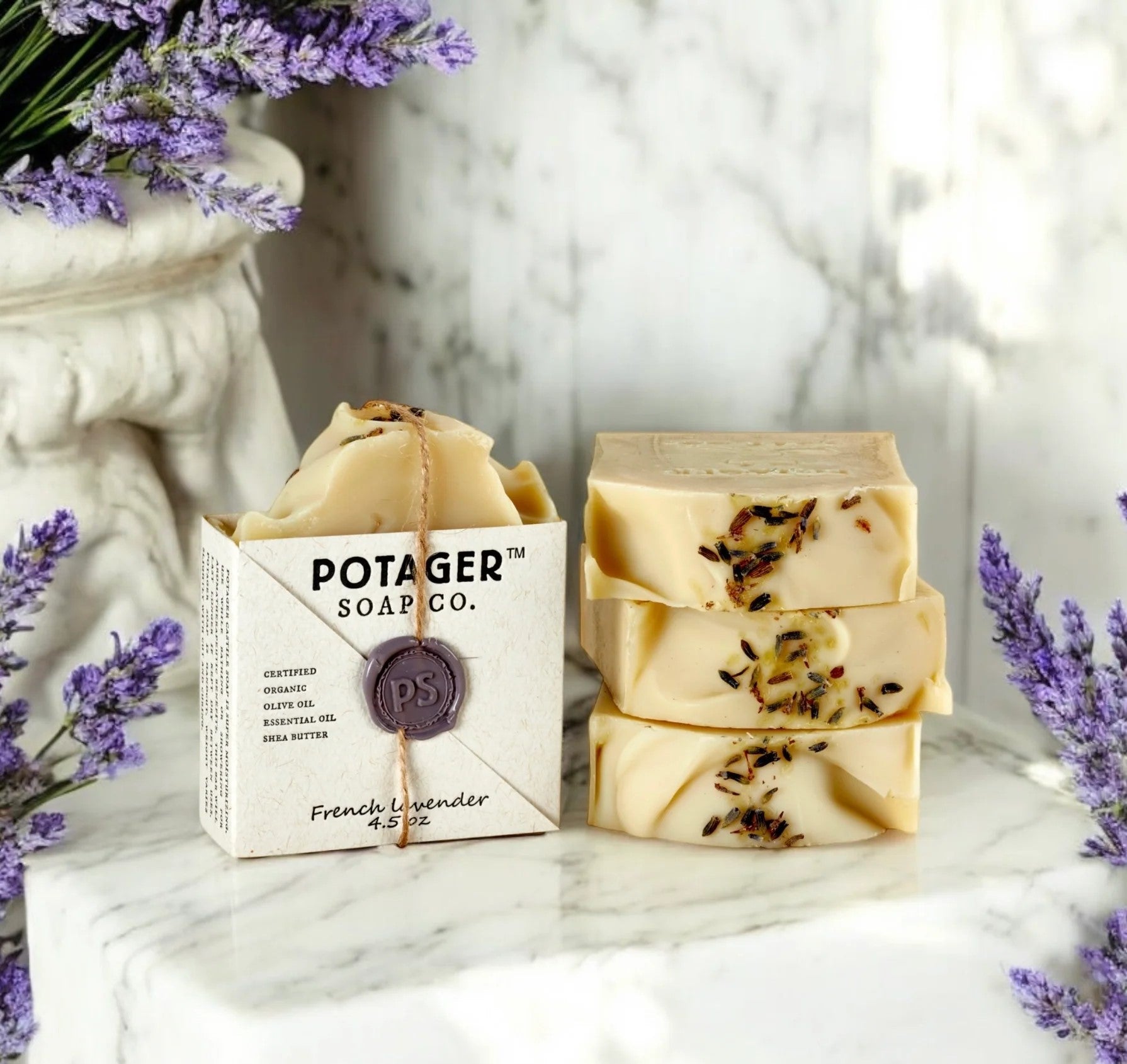 lavender flower soap French Lavender Bar Soap