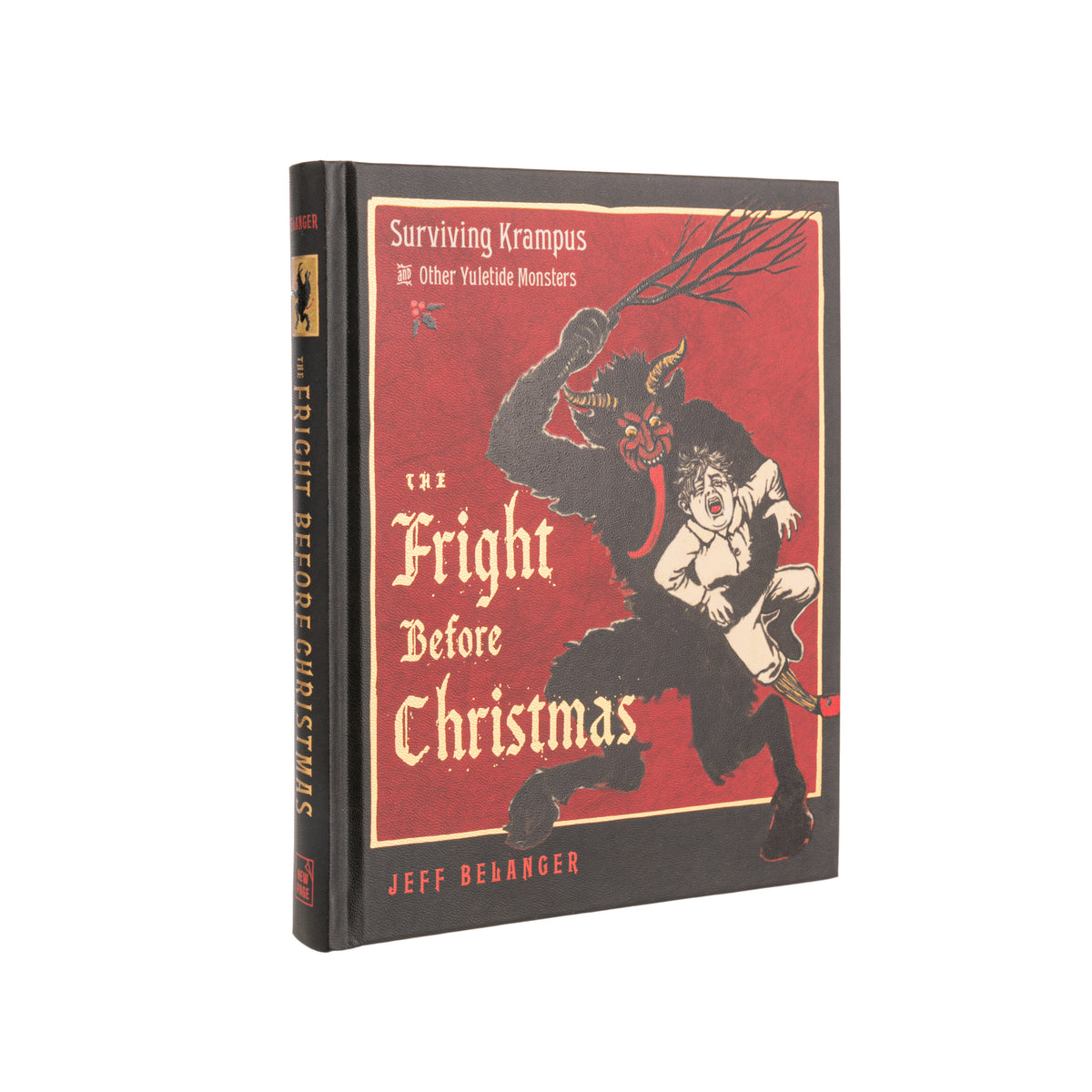 Hardcover book titled 'The Fright Before Christmas' with a illustration of a fantastical creature on the cover.