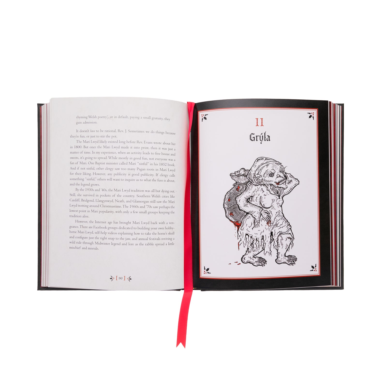 Hardcover book titled 'The Fright Before Christmas' with a illustration of a fantastical creature on the cover.