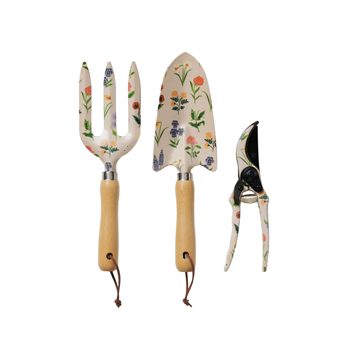 FLORAL PRINT GARDENING TOOL SET