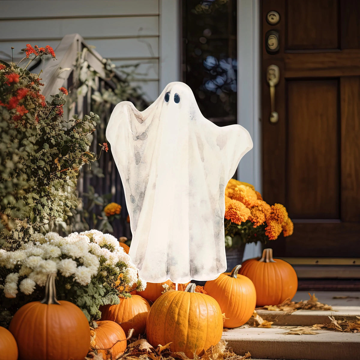 SPOOKY GHOST YARD STAKE