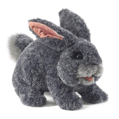 Make playtime really come to life with this cute, cuddly bunny rabbit hand puppet. With super soft fur, and velvety ears, this cute critter has finger pockets in all four paws and mouth for the most adorable interactive play. Hand puppet with moveable legs and mouth Super soft Materials: 100% polyester Surface clean Dimensions: 11" x 6" x 4" Ages: 3+