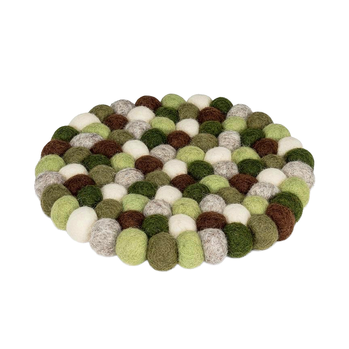 GREEN TONES FELT TRIVET