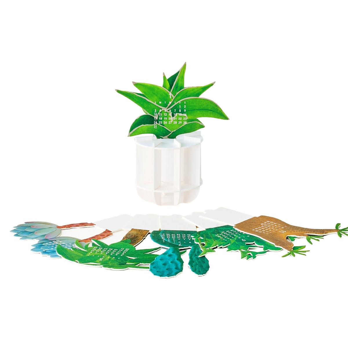 3D GREEN PLANTS 2027 CALENDAR