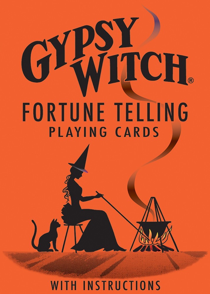 This magical card deck is a reproduction of vintage fortune telling cards. Each card features a regular card image alongside fortune telling images and descriptions. The pack includes an instruction manual to further assist you in honing your fortune telling skills. Can also be used as a regular card deck. 52 cards. 2.5" x 3.5".