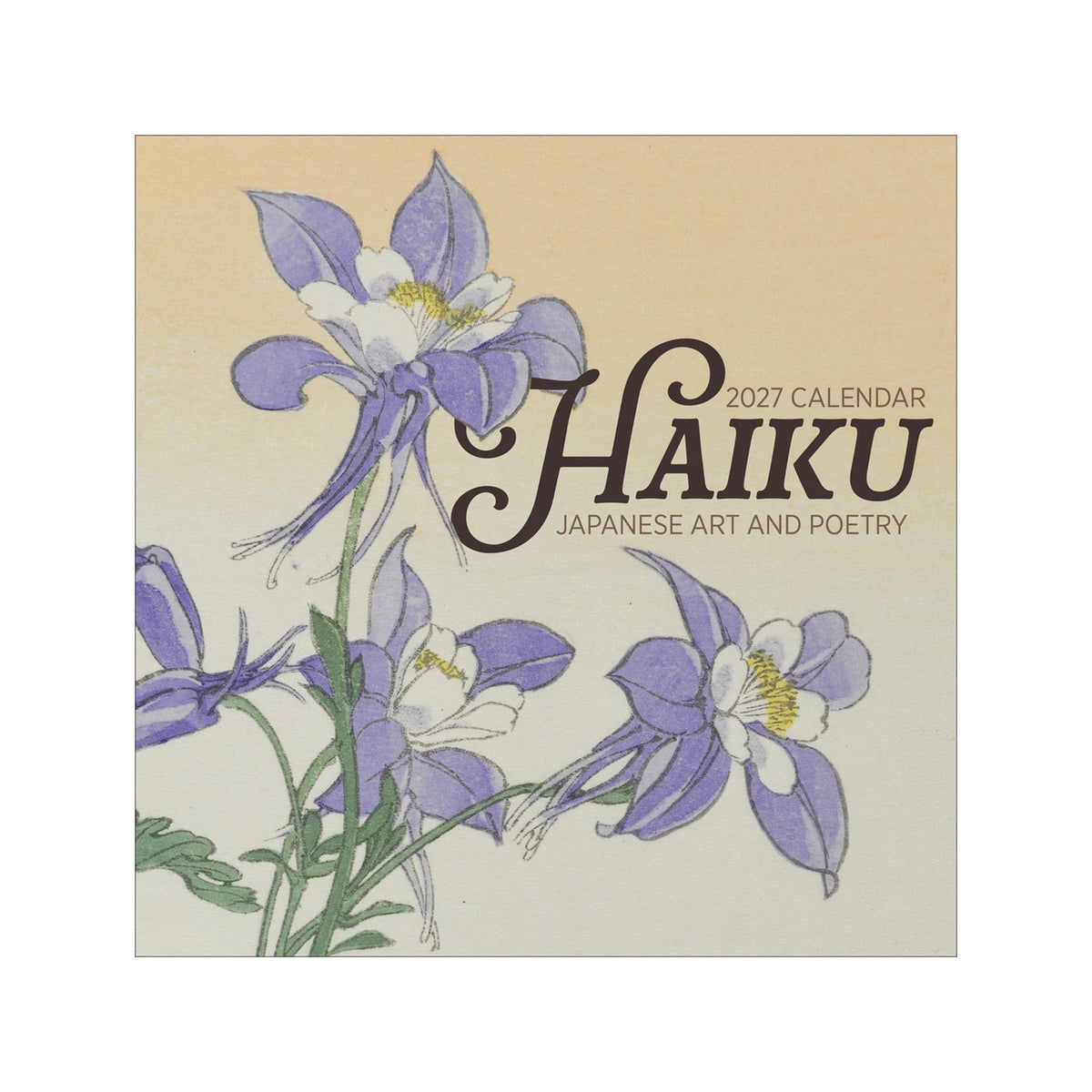 2027 wall calendar called 'Haiku Japanese Art and Poetry', featuring vintage Haiku-themed artwork. 
