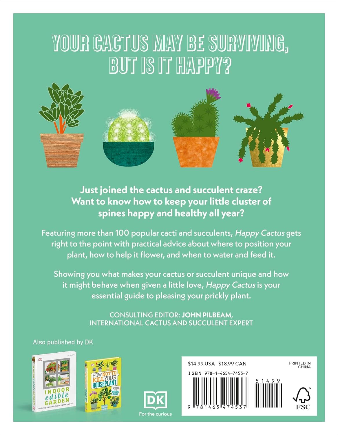 In-depth profiles, care tips, and display inspiration for more than 50 popular cactus and succulent varieties. Your cactus might be surviving, but is it happy? Get right to the point with practical advice from potting to propagating. Unearth the secrets of different cacti and succulents, with profiles on more than 50 popular varieties. 144 pages. Hardcover.