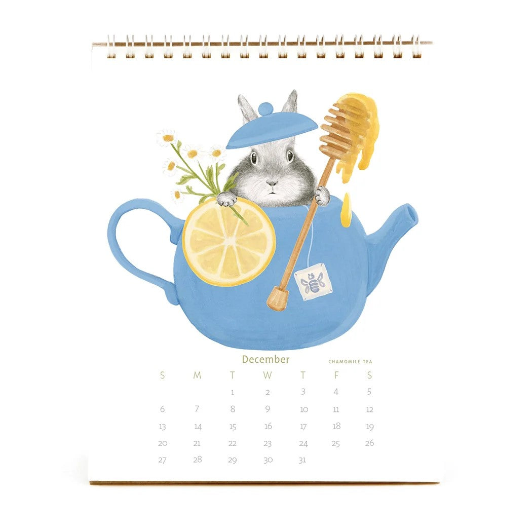 HARE AT THE CAFE 2026 DESK CALENDAR