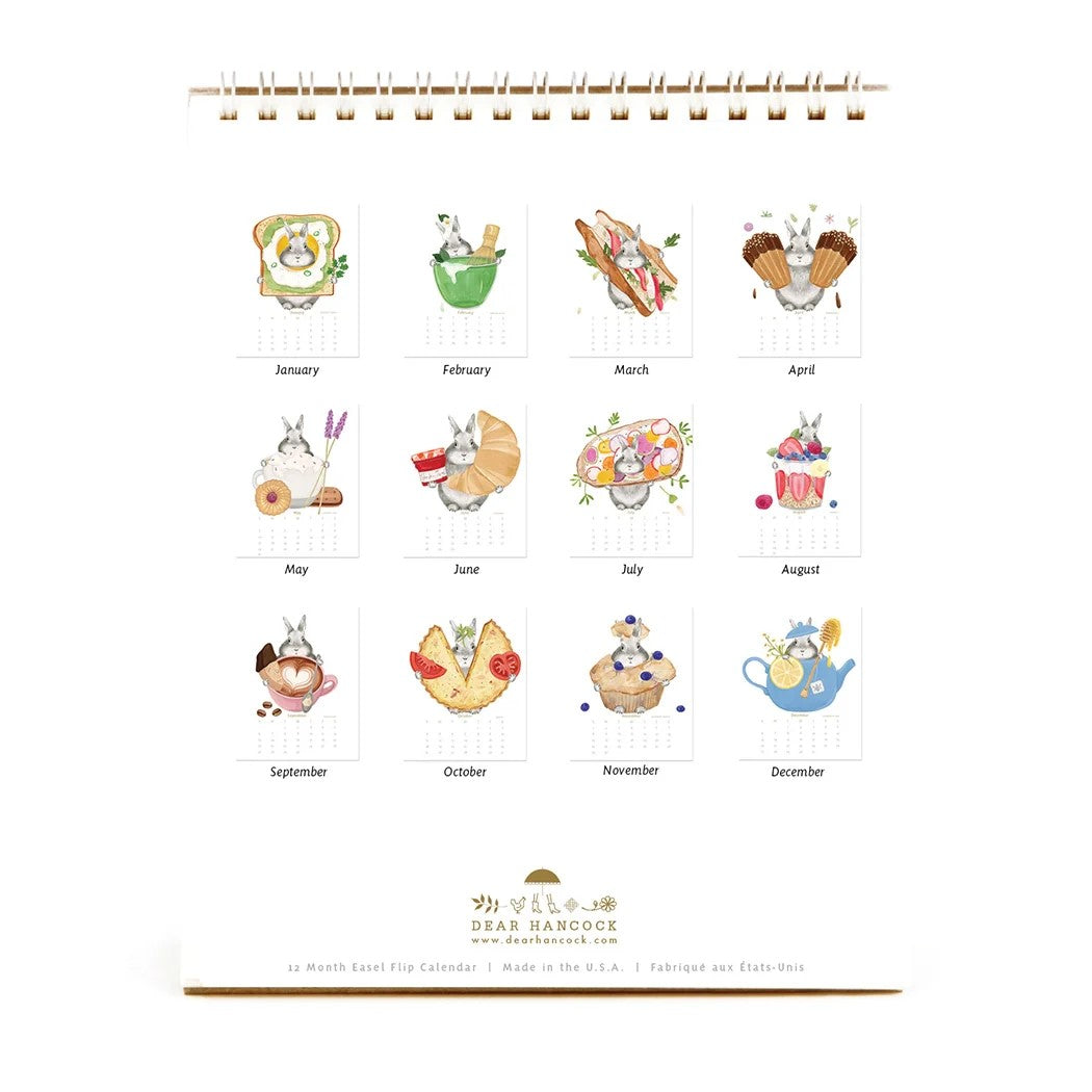 HARE AT THE CAFE 2026 DESK CALENDAR