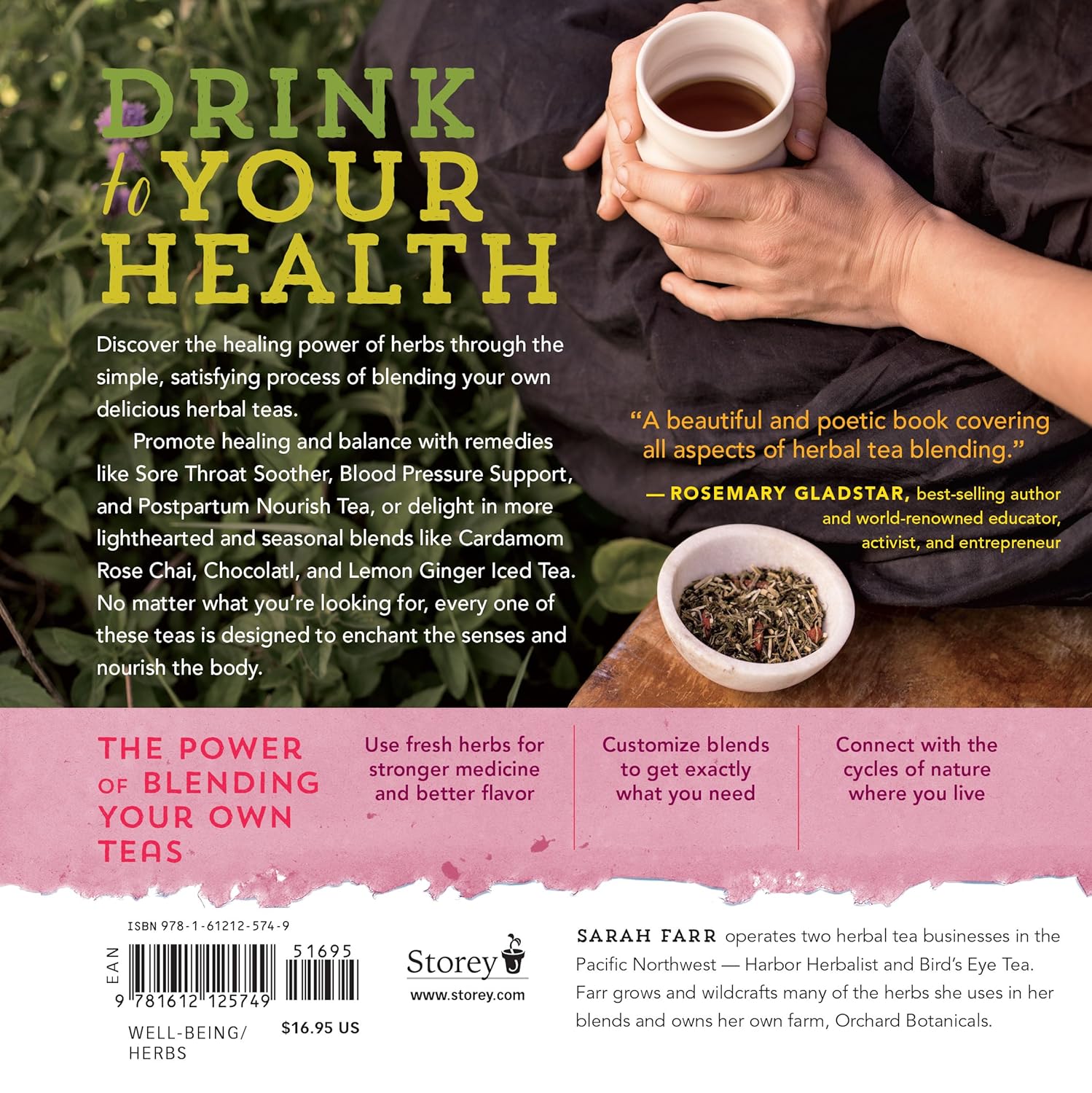 Freshly blended herbal teas offer more healing power than do pre-packaged tea bags. In Healing Herbal Teas, master herbalist and author Sarah Farr serves up 101 original recipes that not only offer health advantages but also taste great. A delectable guide to blending and brewing herbal teas at home. Softcover.