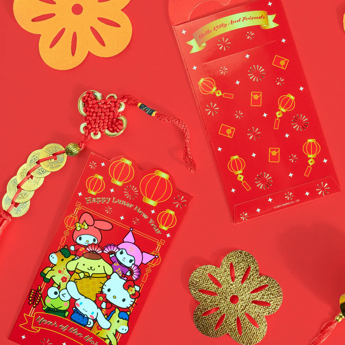 YEAR OF THE HORSE HELLO KITTY LUNAR NEW YEAR ENVELOPES