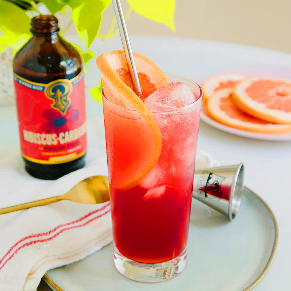 HIBISCUS-CARDAMOM COCKTAIL / MOCKTAIL SYRUP