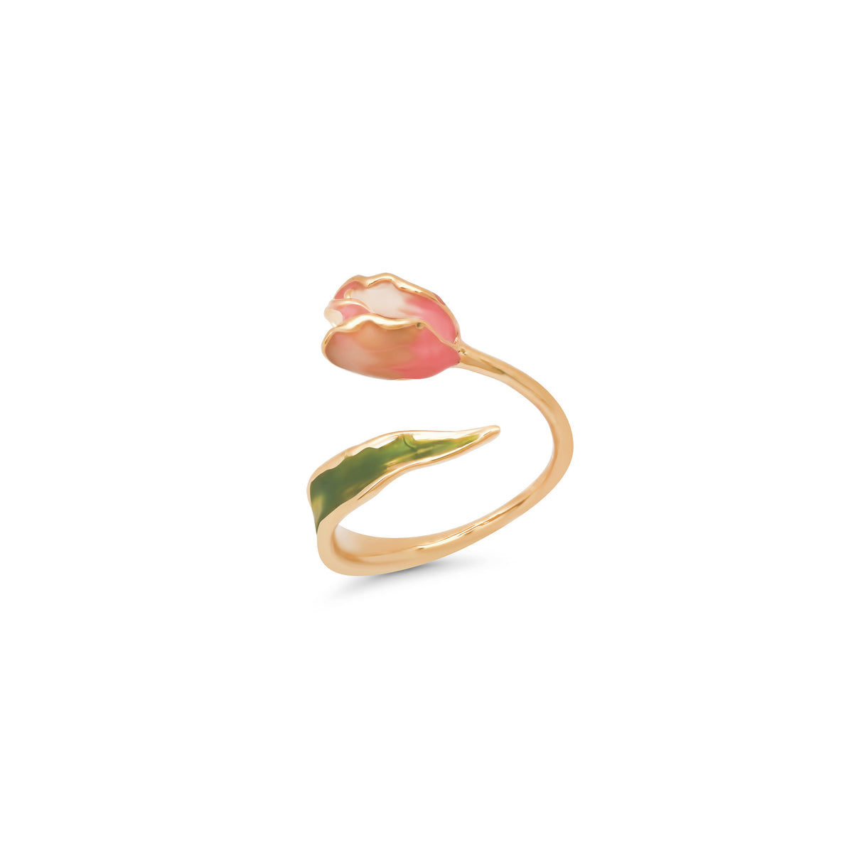 TULIP ENAMEL RING