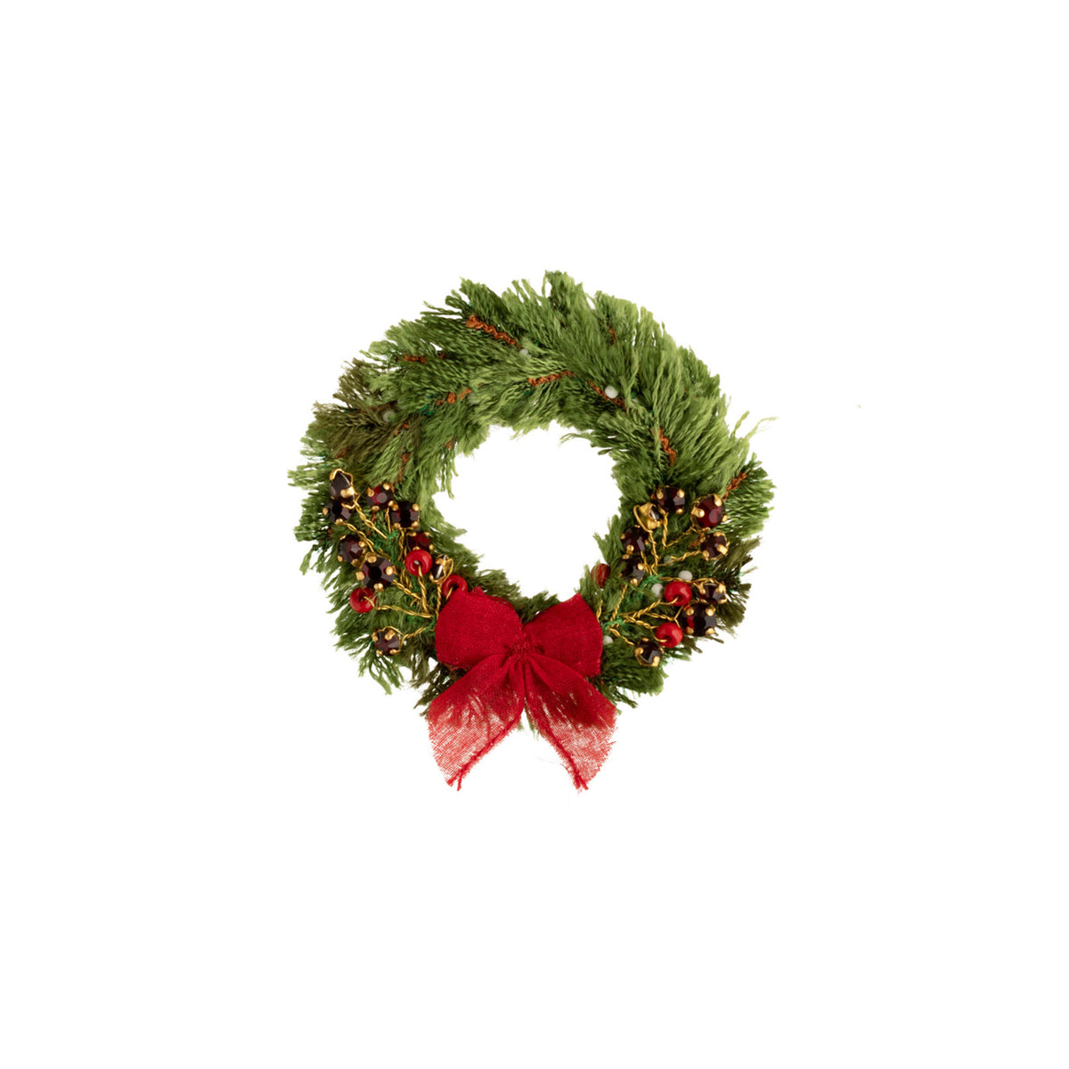 HOLIDAY WREATH BROOCH