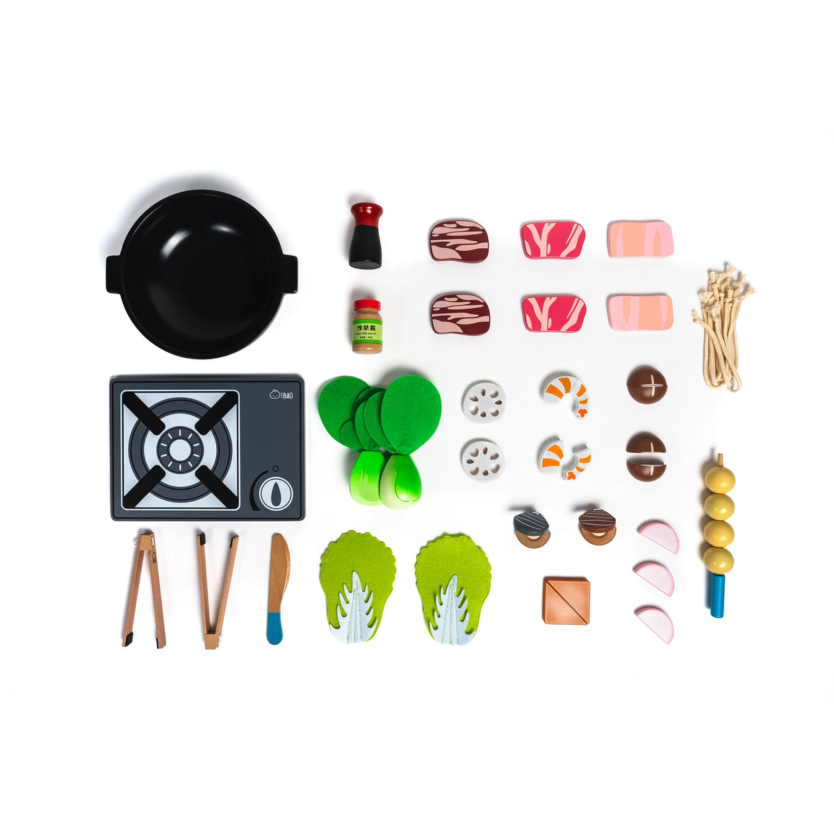WOODEN & MAGNETIC HOT POT TOY SET