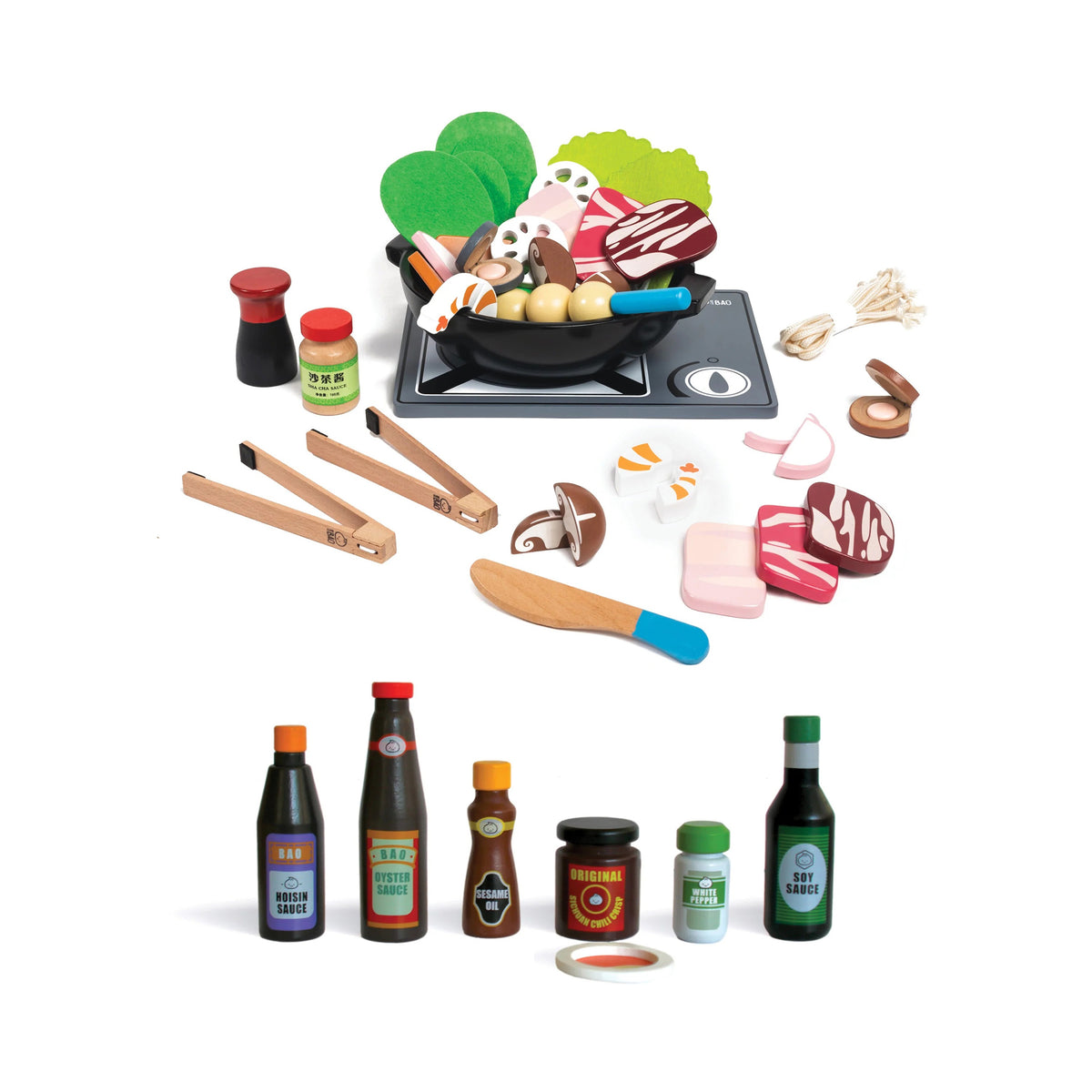 WOODEN & MAGNETIC HOT POT TOY SET