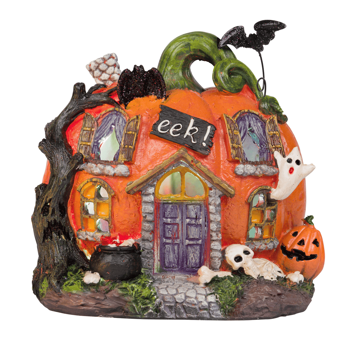 LIGHT-UP HALLOWEEN PUMPKIN HOUSE