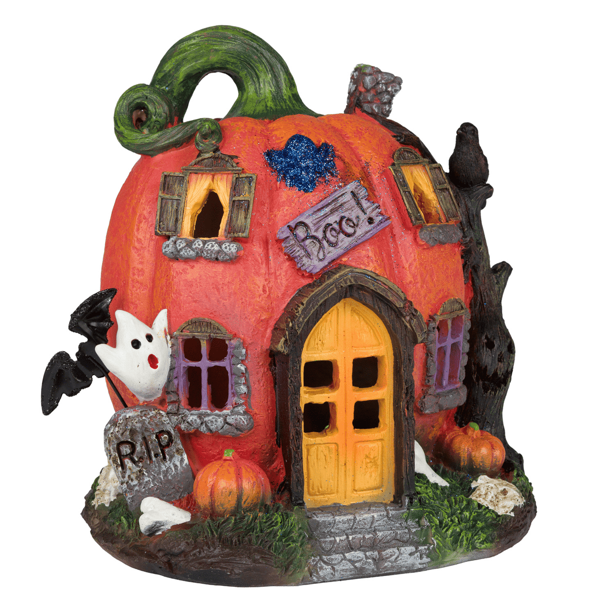 LIGHT-UP HALLOWEEN PUMPKIN HOUSE