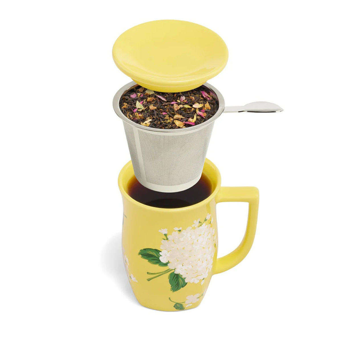 HYDRANGEA STEEPING CUP & INFUSER