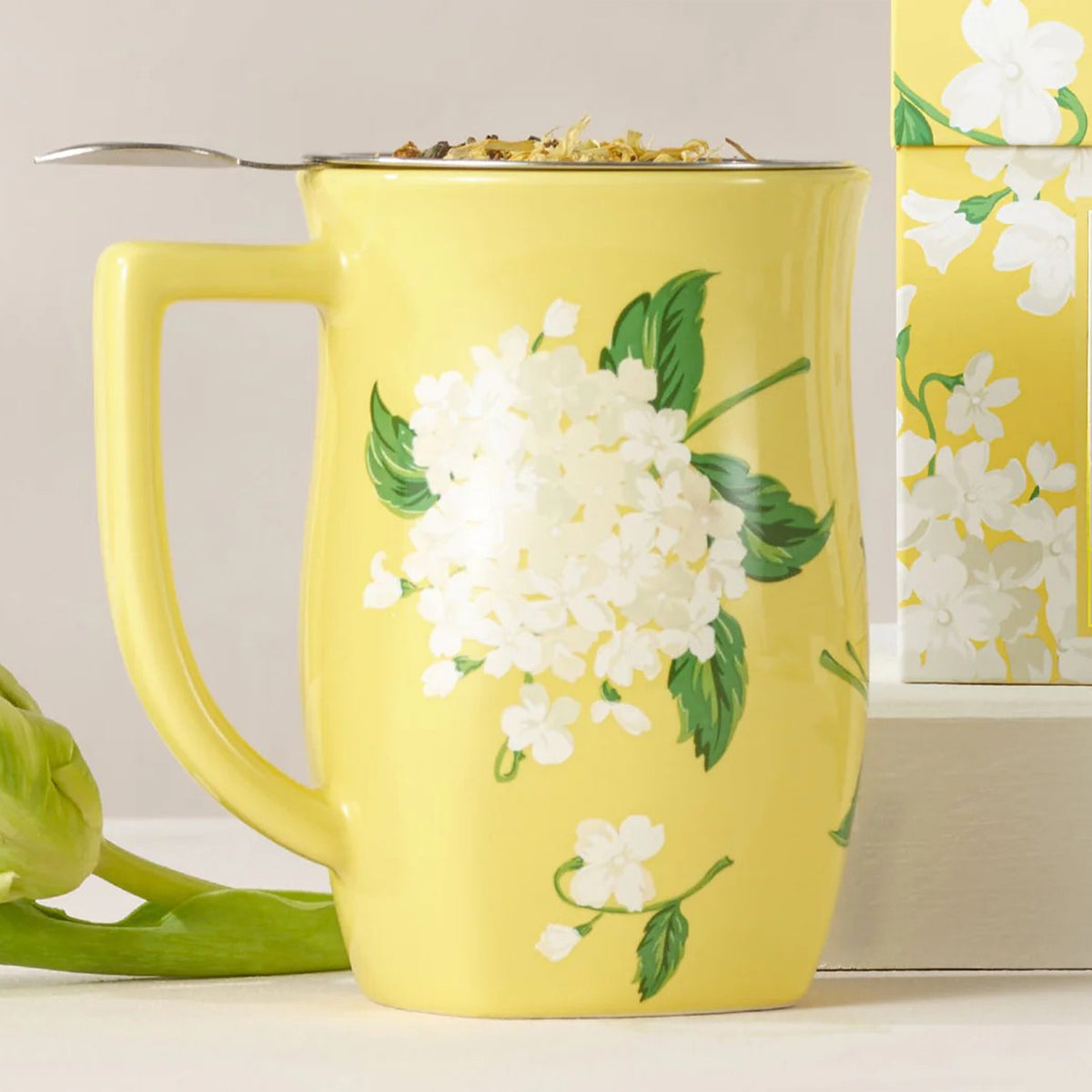 HYDRANGEA STEEPING CUP & INFUSER