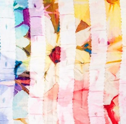 MULTICOLOR BELISSIMA ABSTRACT FLORAL SCARF