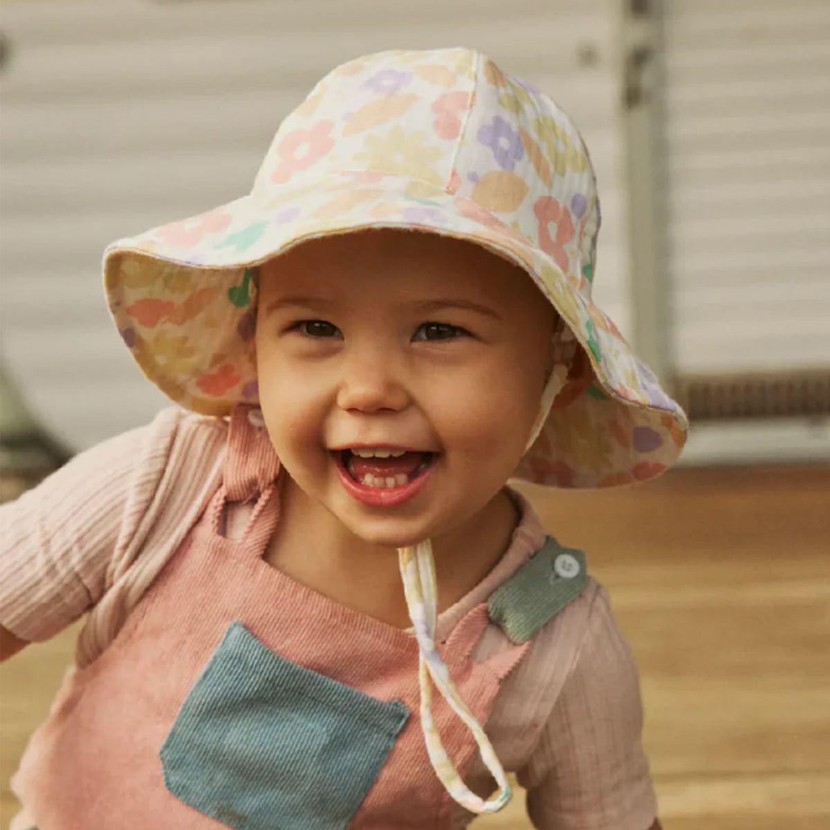 INDEE FLORAL PRINT BABY BUCKET HAT