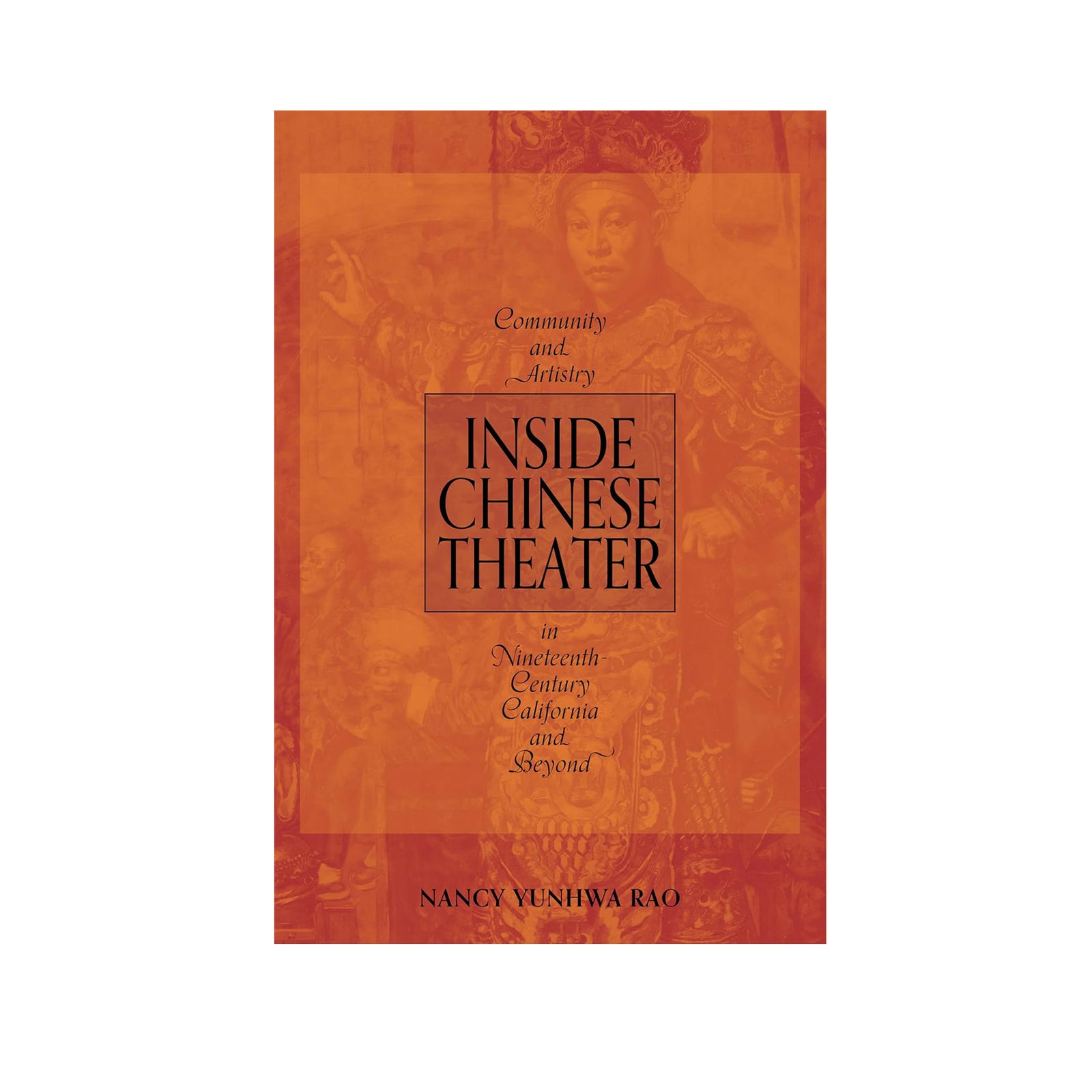 Book cover of 'Inside Chinese Theater' with decorative design elements on a white background