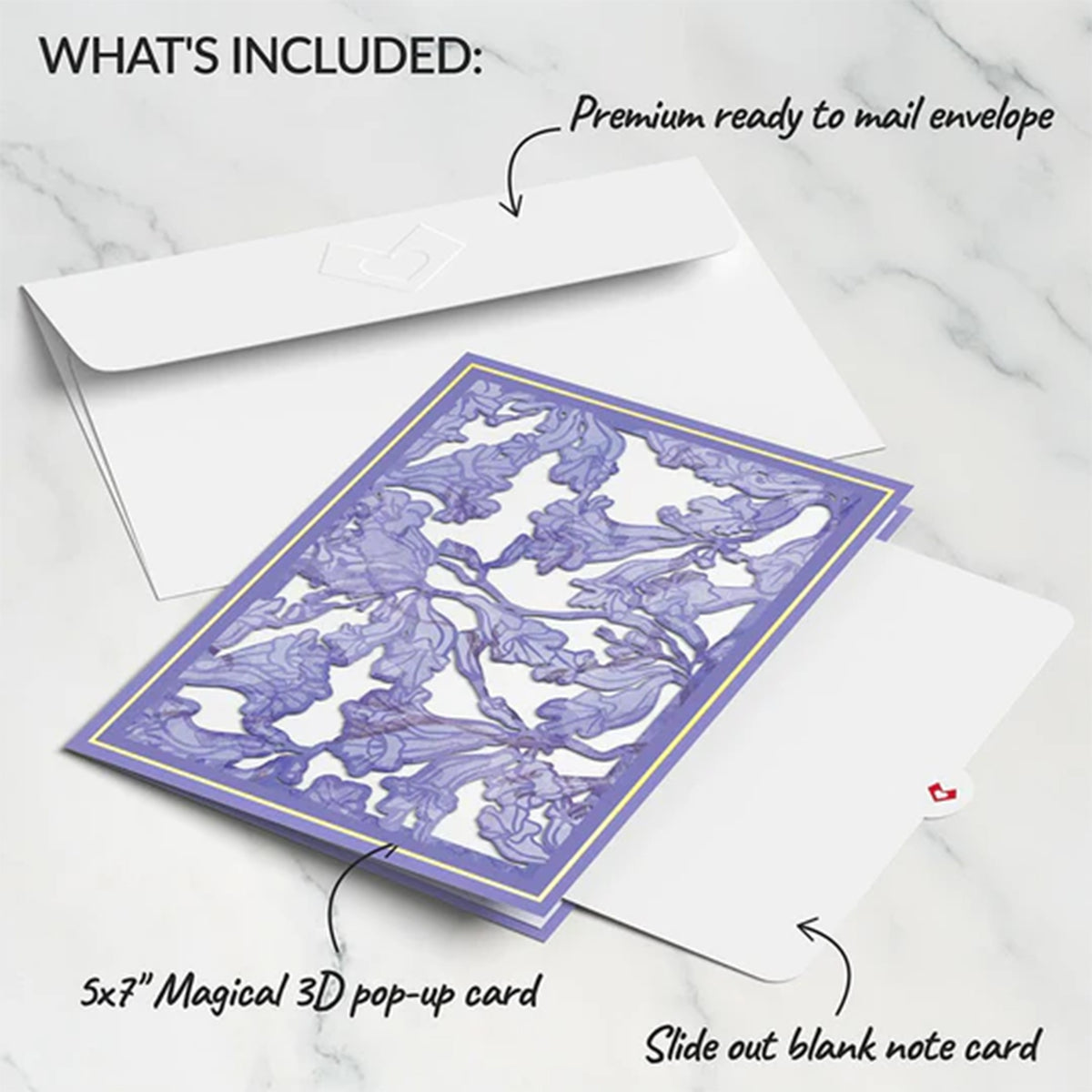 WATERCOLOR JACARANDA TREE POP-UP NOTECARD