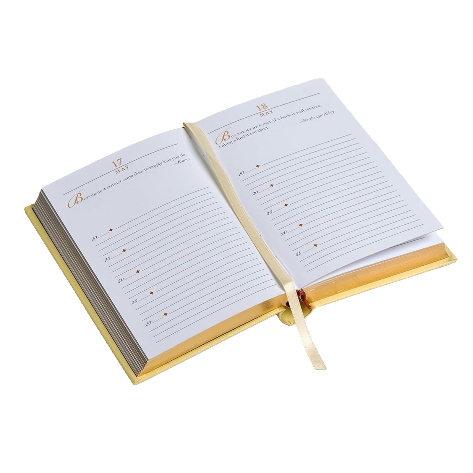 Decorative, Jane Austen themed journal with silhouette design on a white background