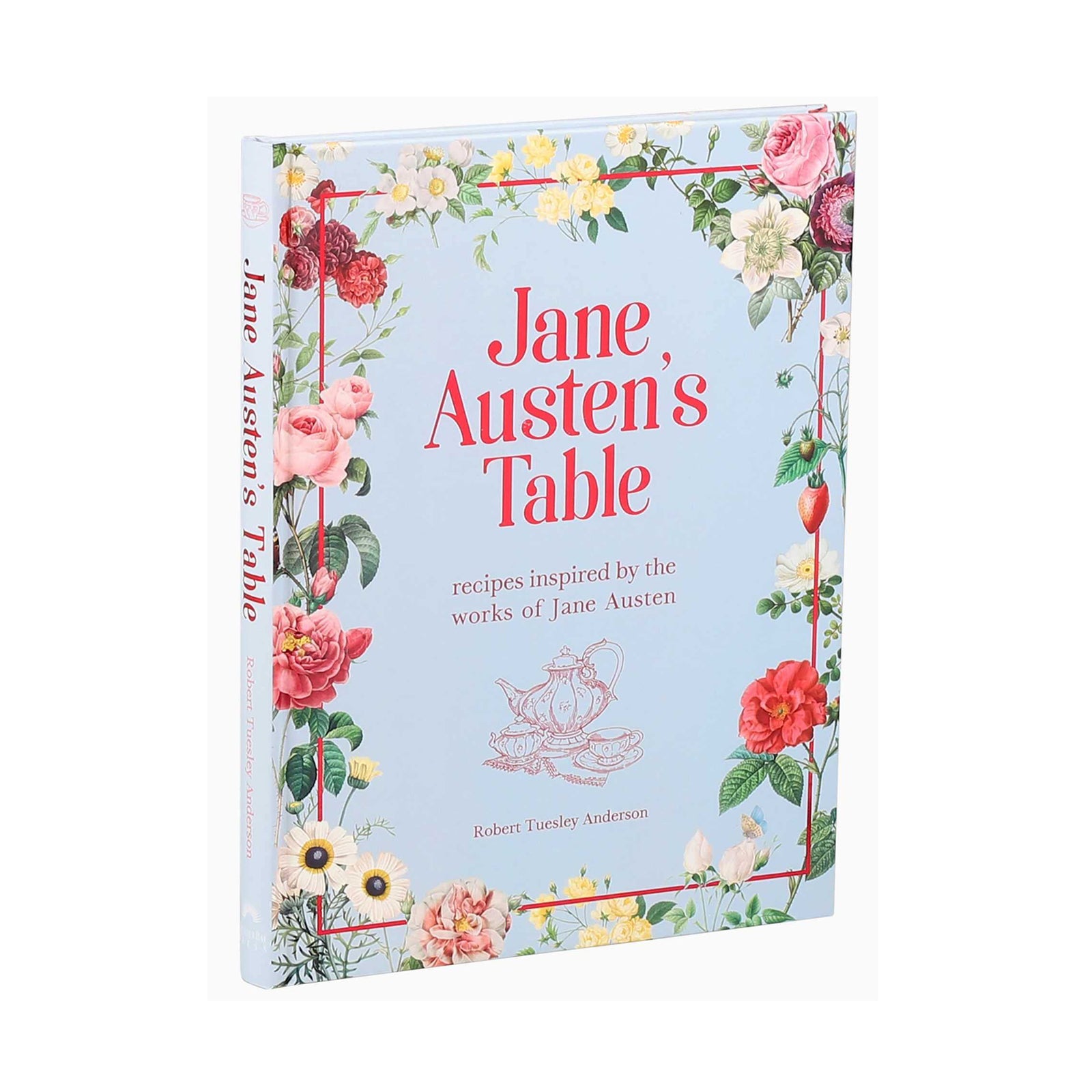 Book titled 'Jane Austen's Table' with floral design on the cover