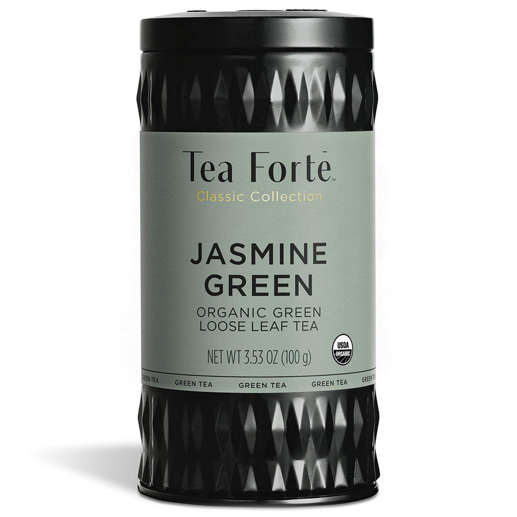 Savor soft yet intoxicating floral notes from jasmine, well balanced with fresh Fujian green tea. This exceptional quality loose leaf Chung Hao tea is naturally scented and flavored with scented with precious organic jasmine flowers. Loose tea. Ingredients: Jasmine green tea. 3.53 oz.