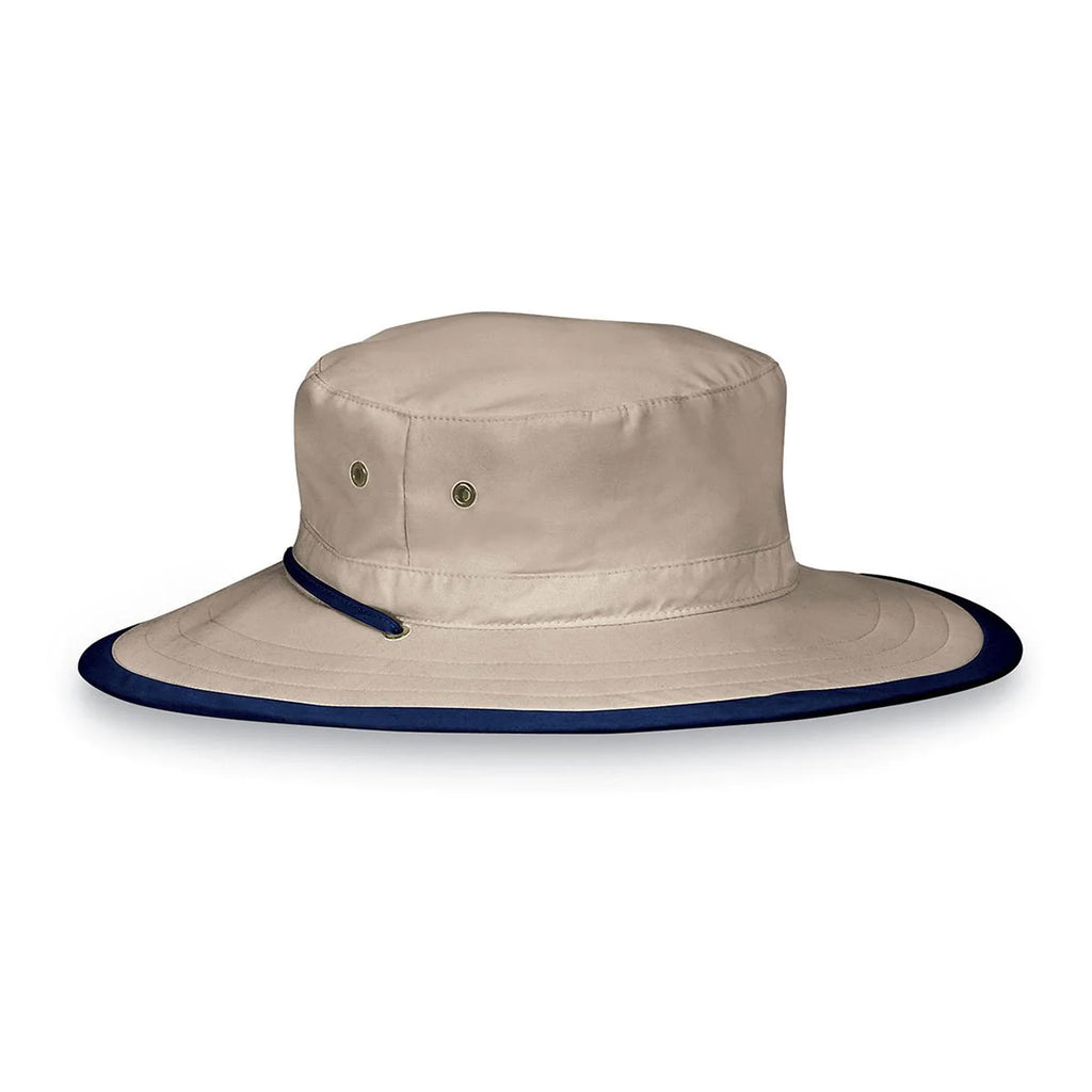 The perfect hat to protect your little explorer from the sun's harmful rays. It is durable, lightweight, comfortable  and water resistant for all types of adventures and terrains, and includes an adjustable elastic cord to ensure the perfect fit. UPF 50+. Crown size: 22" (fits ages 5-12 years).
