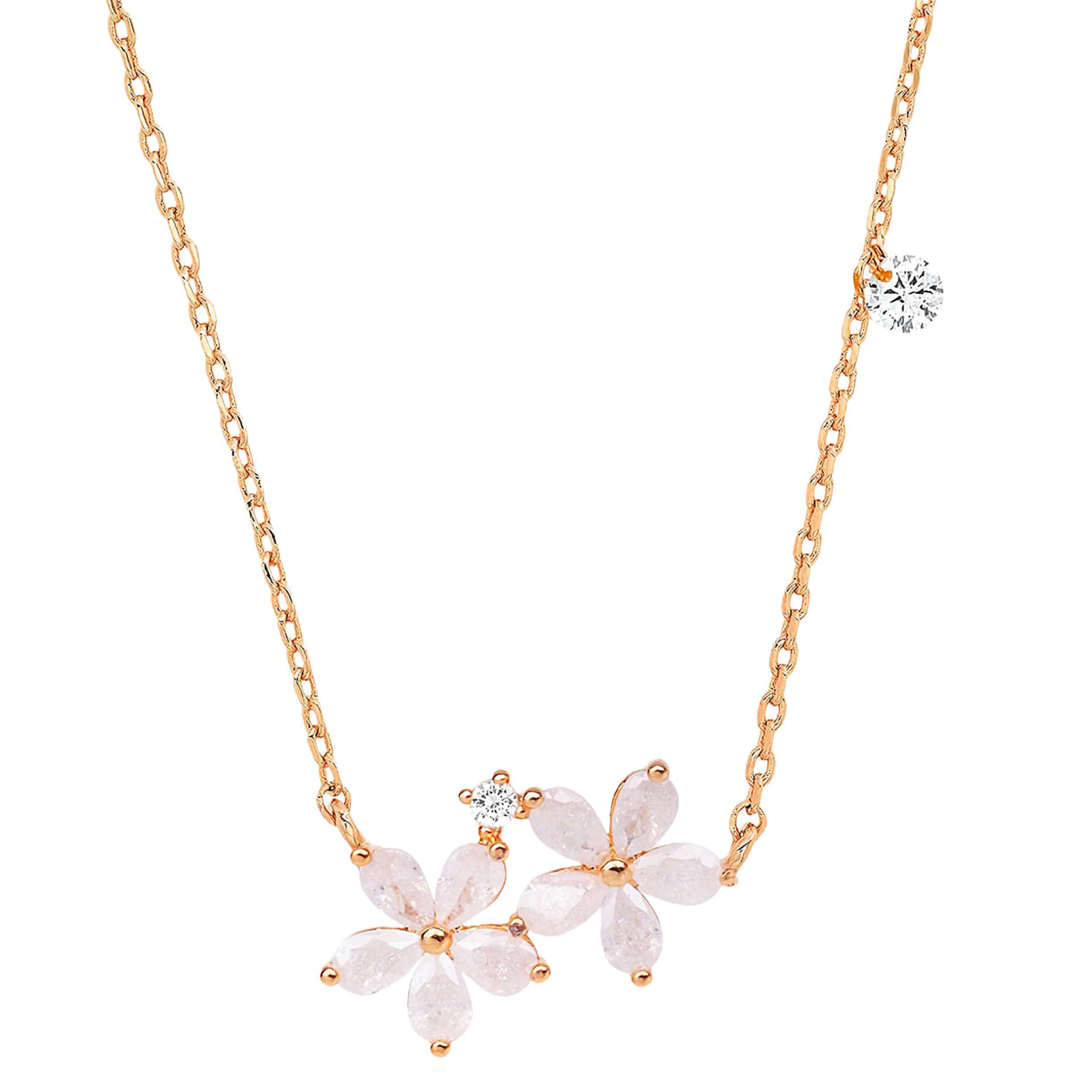 DOUBLE BLOSSOM NECKLACE