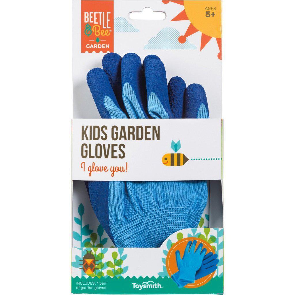 Encourage kids to get involved in the garden with these colorful kid-sized gardening gloves. These offer the same grip and hand-protection as similar adult-sized gloves, and will make your little helper feel all grown up! Stretchy enough to fit most little hands. Intended for ages 5 and up. Contains latex.