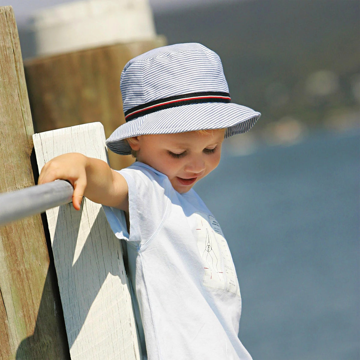 KIDS SAWYER STRIPED BUCKET HAT