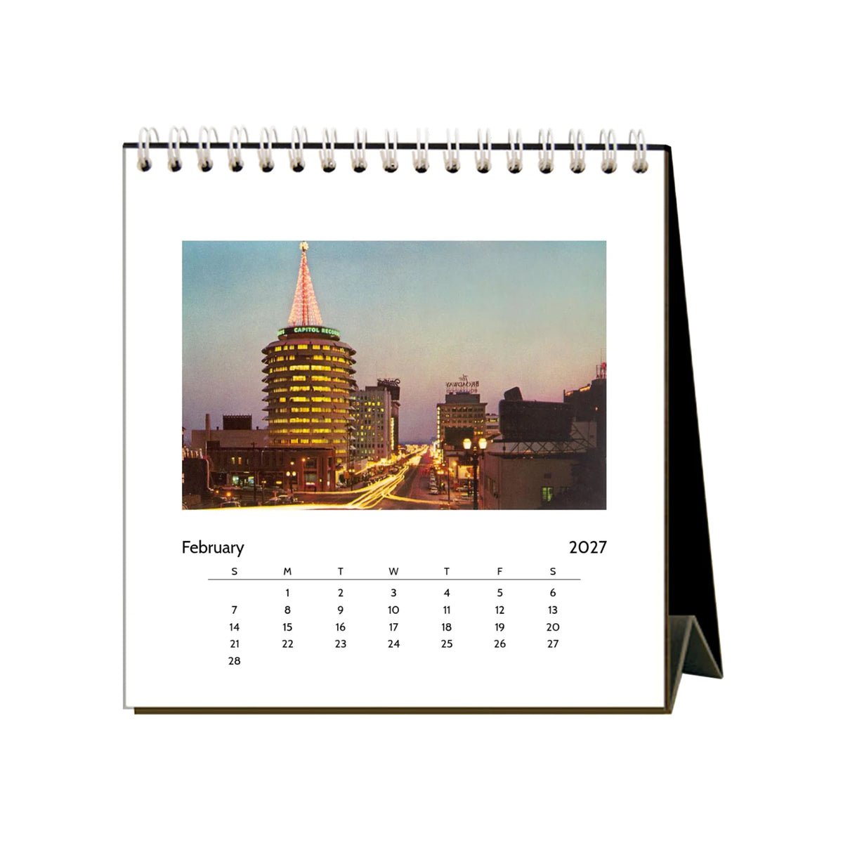 VINTAGE LOS ANGELES 2027 DESK CALENDAR