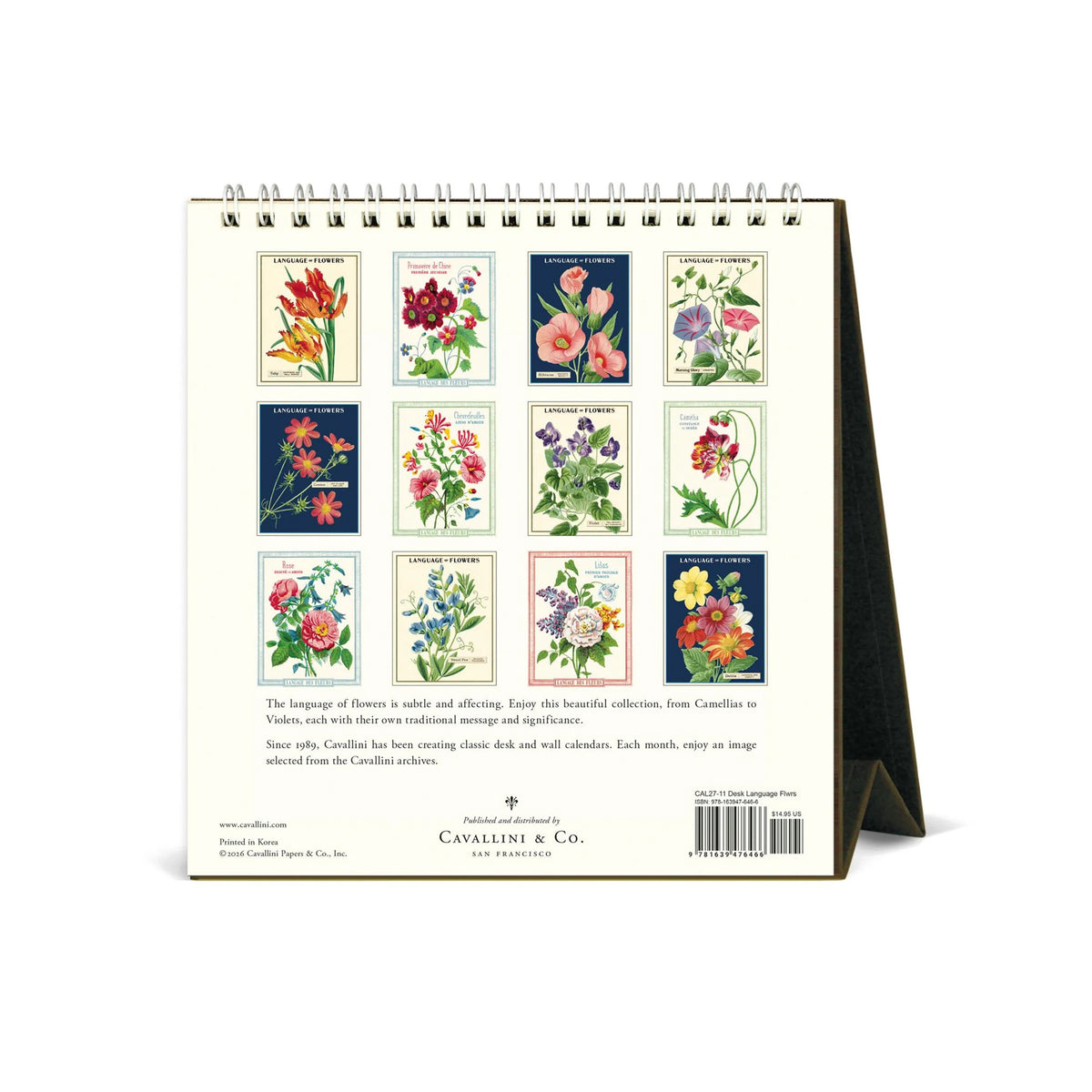 LANGUAGE OF FLOWERS 2027 DESK CALENDAR
