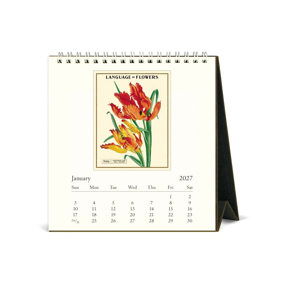LANGUAGE OF FLOWERS 2027 DESK CALENDAR