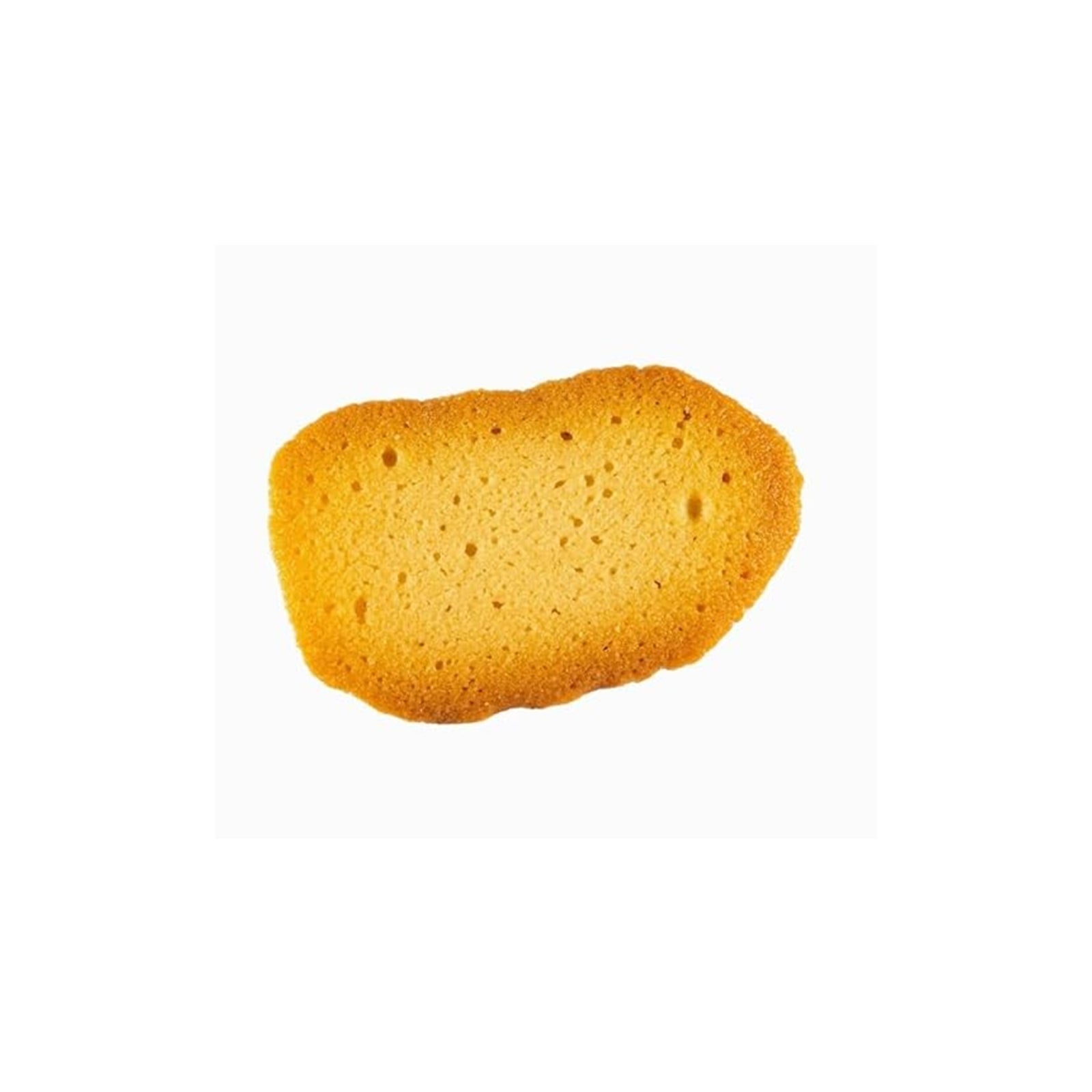 Green box filled with french butter cookies with a cat illustration on a white background