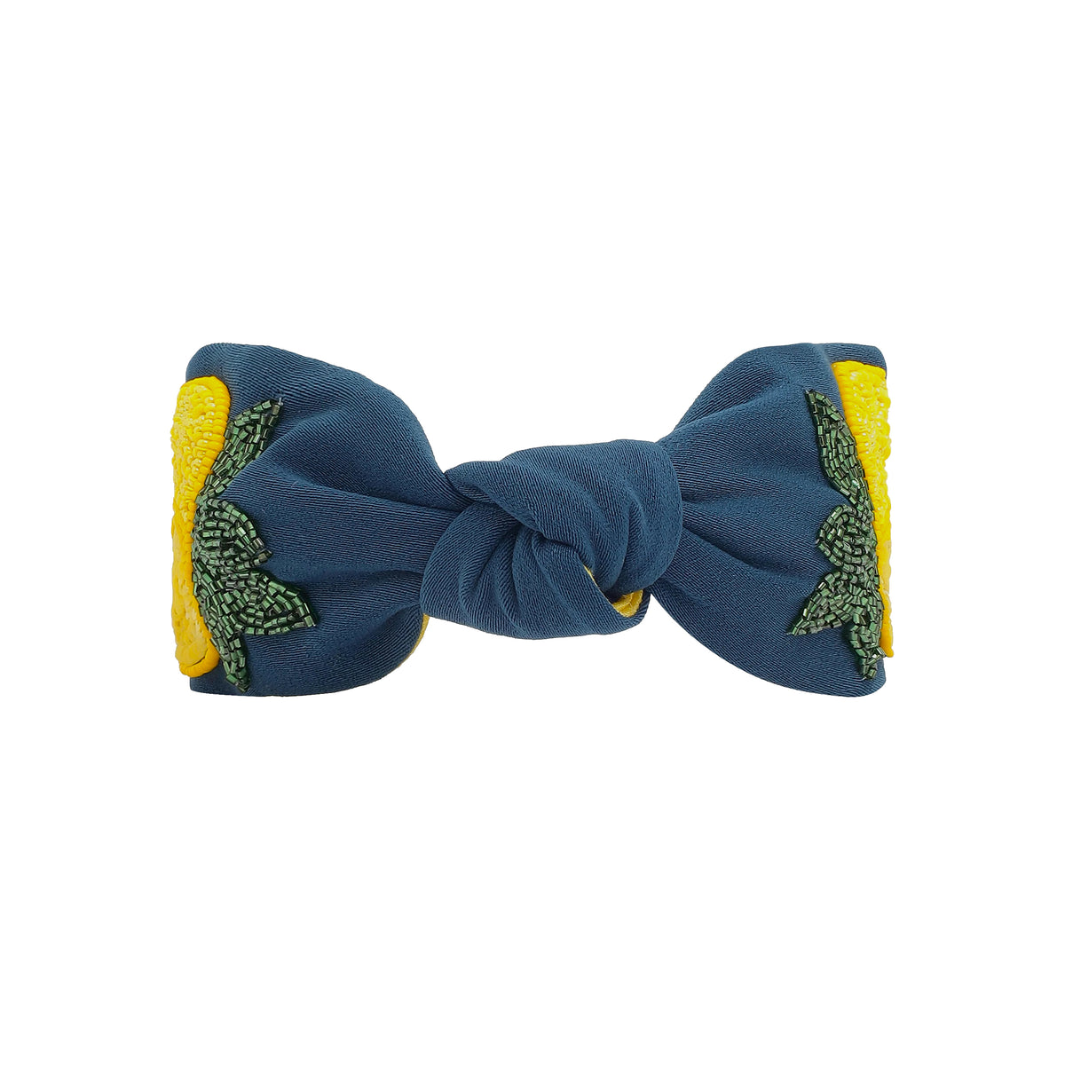 LEMON BLOOM HAND-BEADED HEADBAND