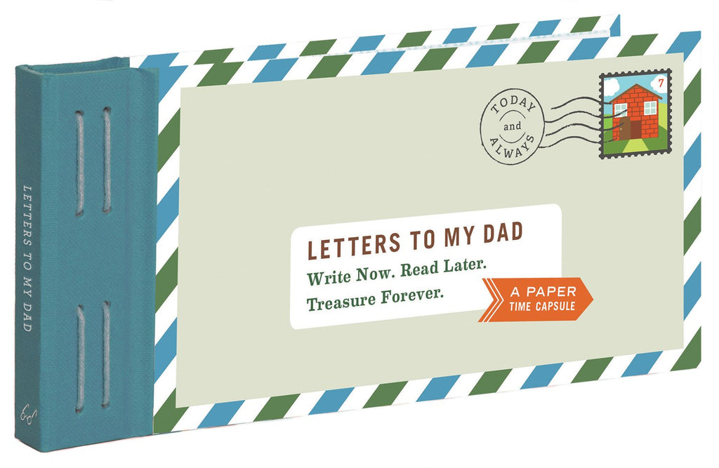 Write Now. Read Later. Treasure Forever. Letters to My Dad will inspire you to tell your father just how much he means to you. Each letter begins with a unique prompt and has a space to write when it was sealed and when it should be opened.  12, ready to write letters with built-in envelope. 8" x 4" x 0.5".