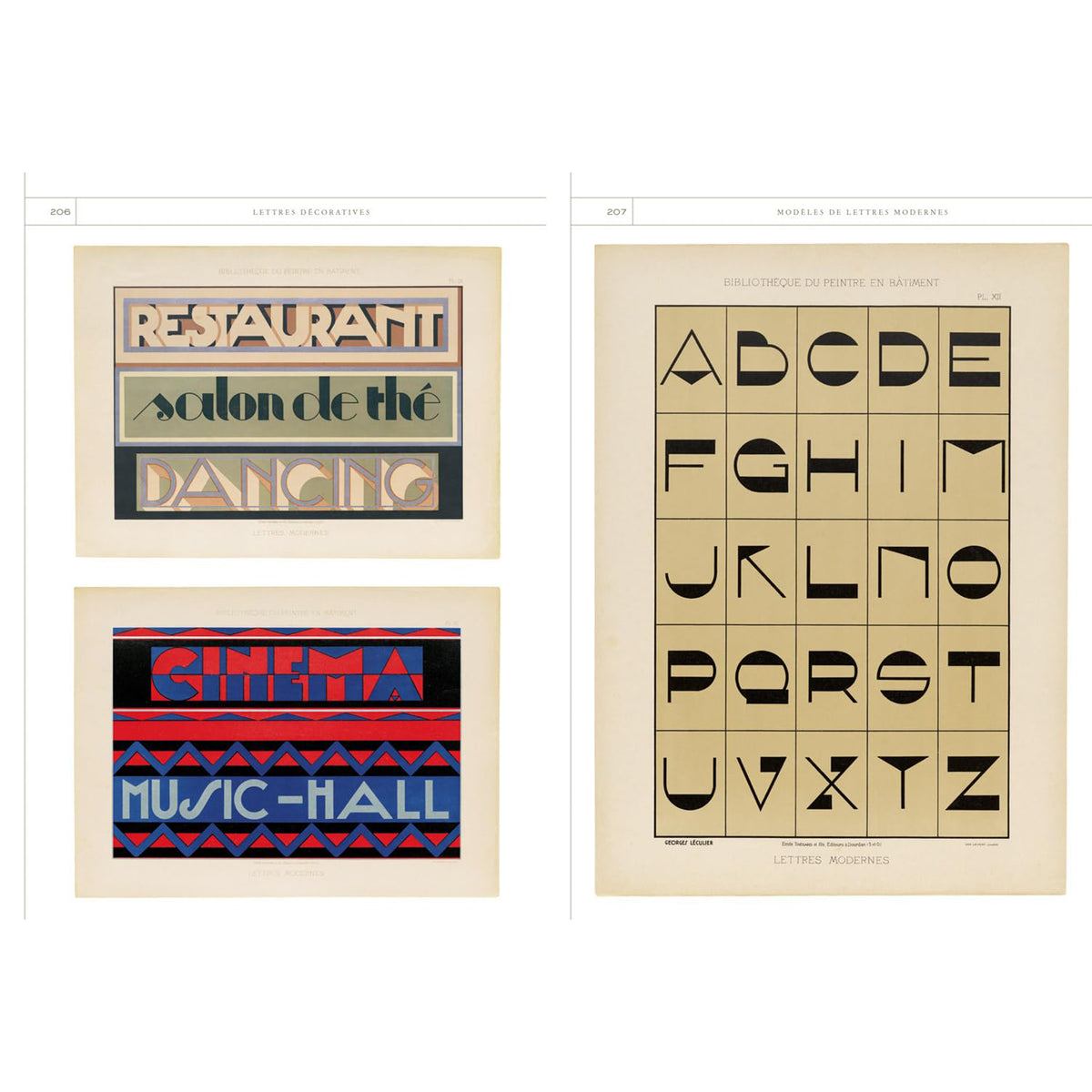 LETTRES DÉCORATIVES: A CENTURY OF FRENCH SIGN PAINTERS’ ALPHABETS