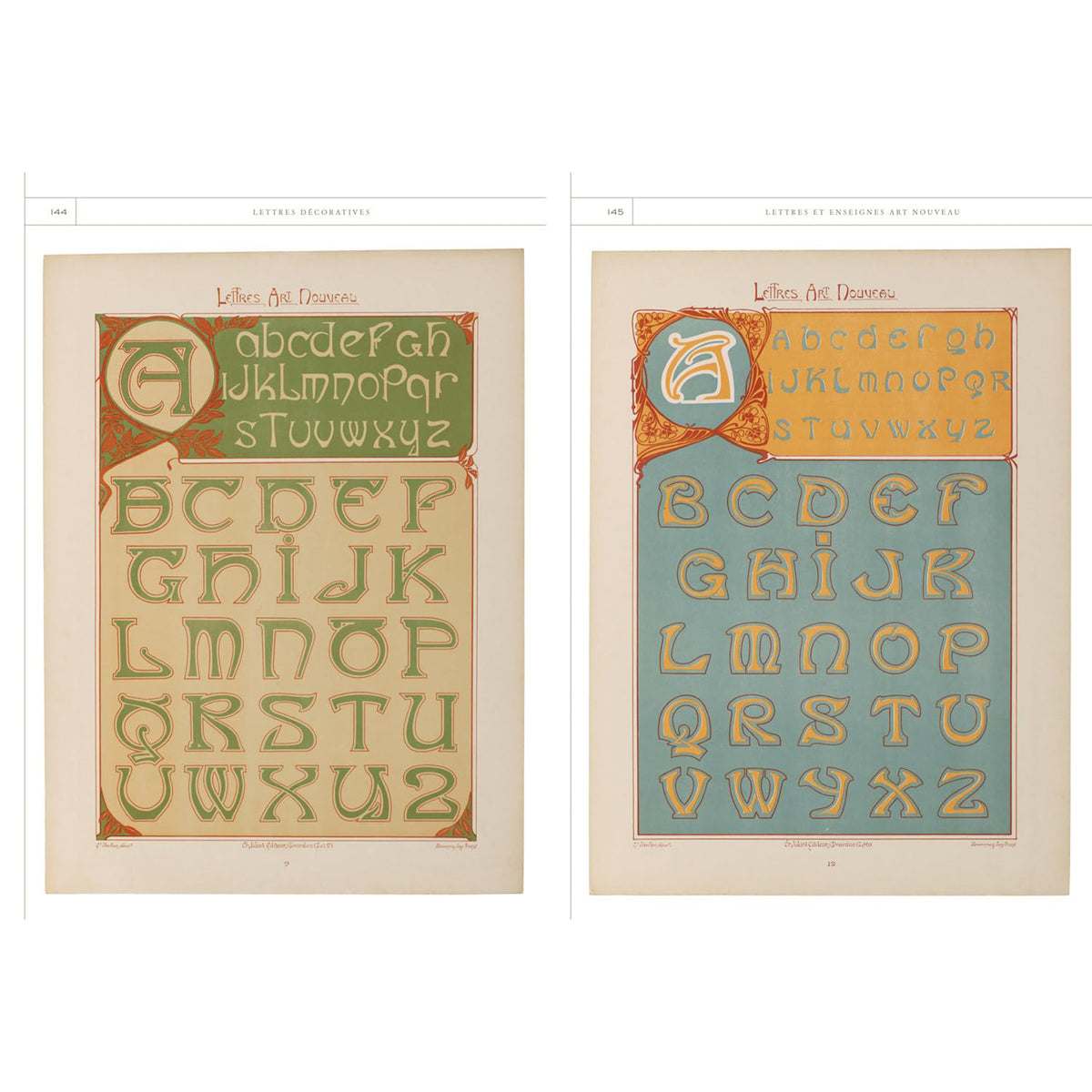 LETTRES DÉCORATIVES: A CENTURY OF FRENCH SIGN PAINTERS’ ALPHABETS