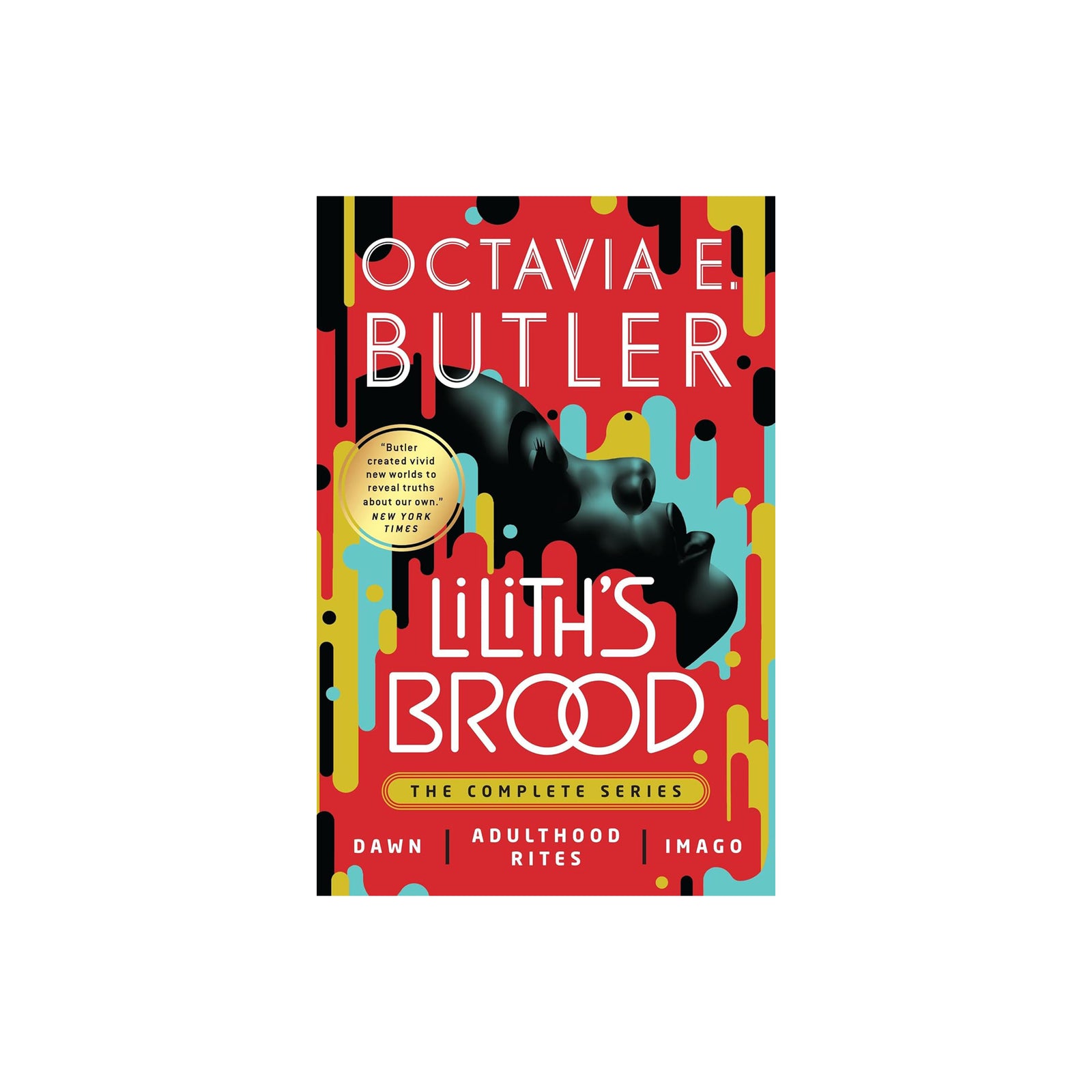 Book cover of 'Lilith's Brood' by Octavia E. Butler with colorful design and character silhouette.