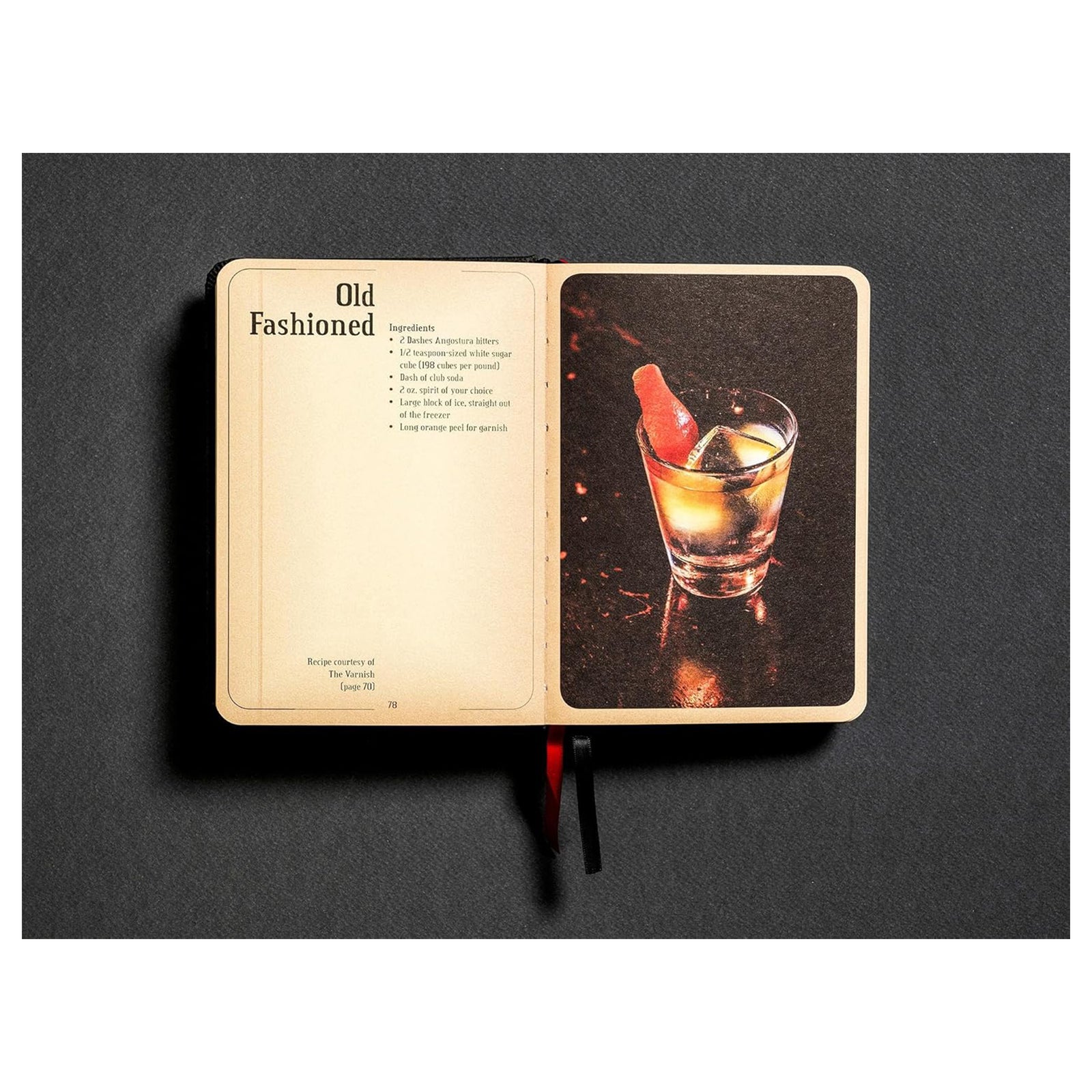 Book titled 'Los Angeles Cocktails' with decorative design on a white background