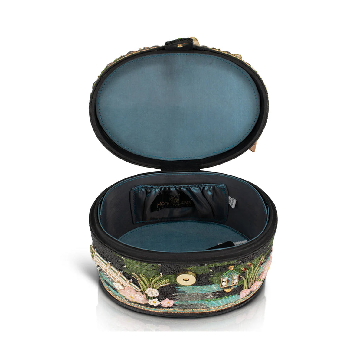 FLOATING LOTUS BEADED HANDBAG
