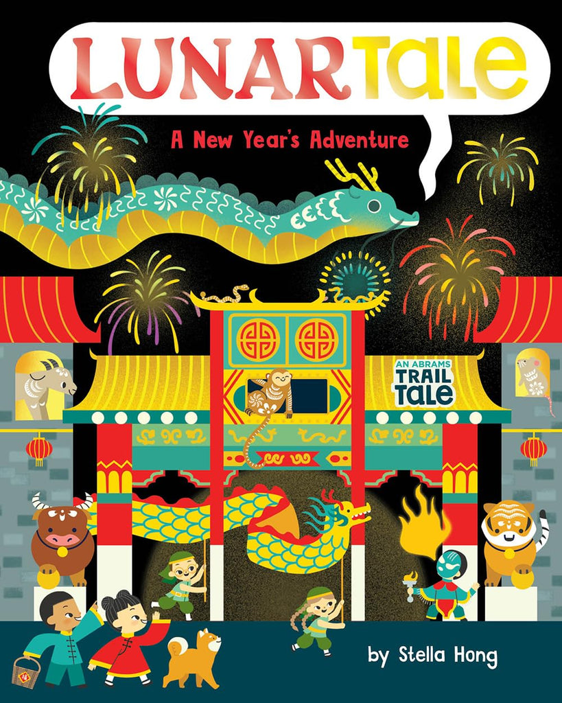 A thrilling Lunar New Year–inspired, gorgeously illustrated board book adventure with pages to peek through and gatefolds to open. Written and illustrated by Stella Hong.