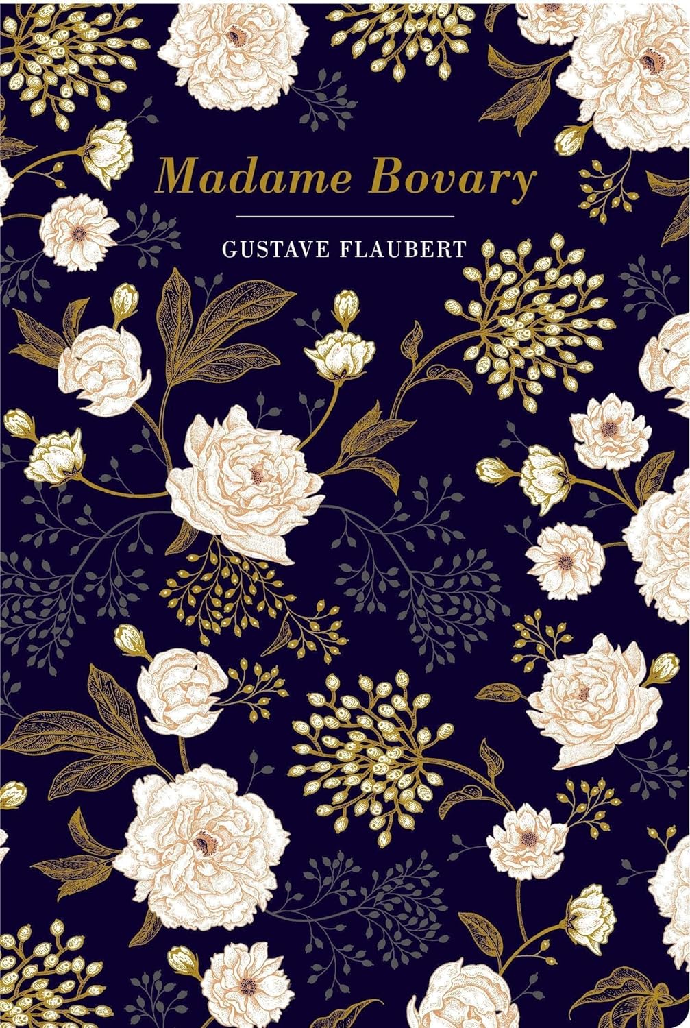 Madame Bovary by Gustave Flaubert is a timeless masterpiece that delves into the complexities of love, desire, and the pursuit of an ideal life. This stunning edition features a beautifully printed and embossed cover which will enhance any bookshelf. 397 pages Hardcover with gilt edges and satin ribbon bookmark.