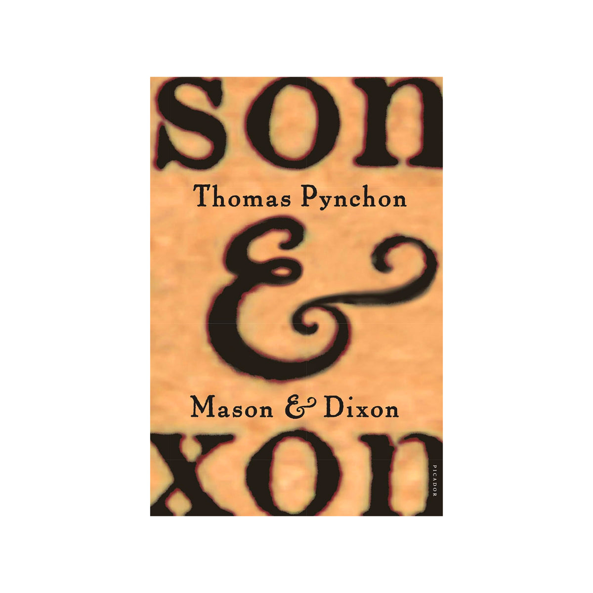 Book cover of 'Mason & Dixon' by Thomas Pynchon with typographic design.