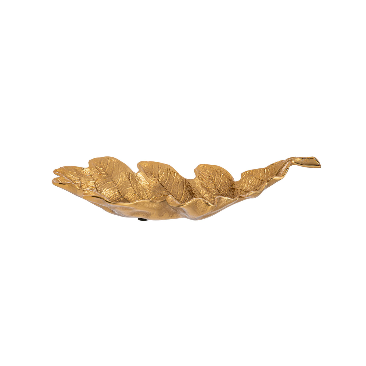 GOLDEN OAK LEAF DISH